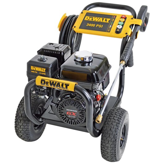 DEWALT HONDA® With AAA Triplex Plunger Pump Cold Water Professional Gas Pressure Washer (3400 PSI at 2.5 GPM)