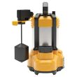 DEWALT 3-4HP SUMP PUMP-STAINLESS STEEL CAST IRON ALUMINUM-SUBMERSIBLE-AUTOMATIC-VERTICAL SWITCH