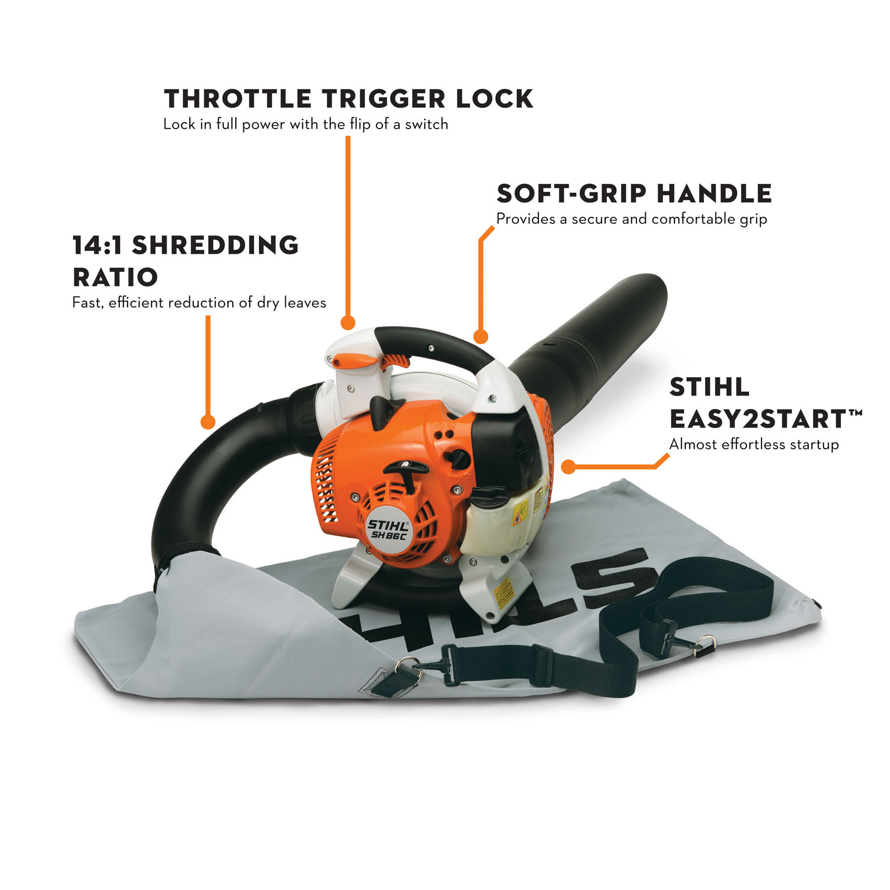 STIHL SH 56 Gasoline Vacuum Shredder