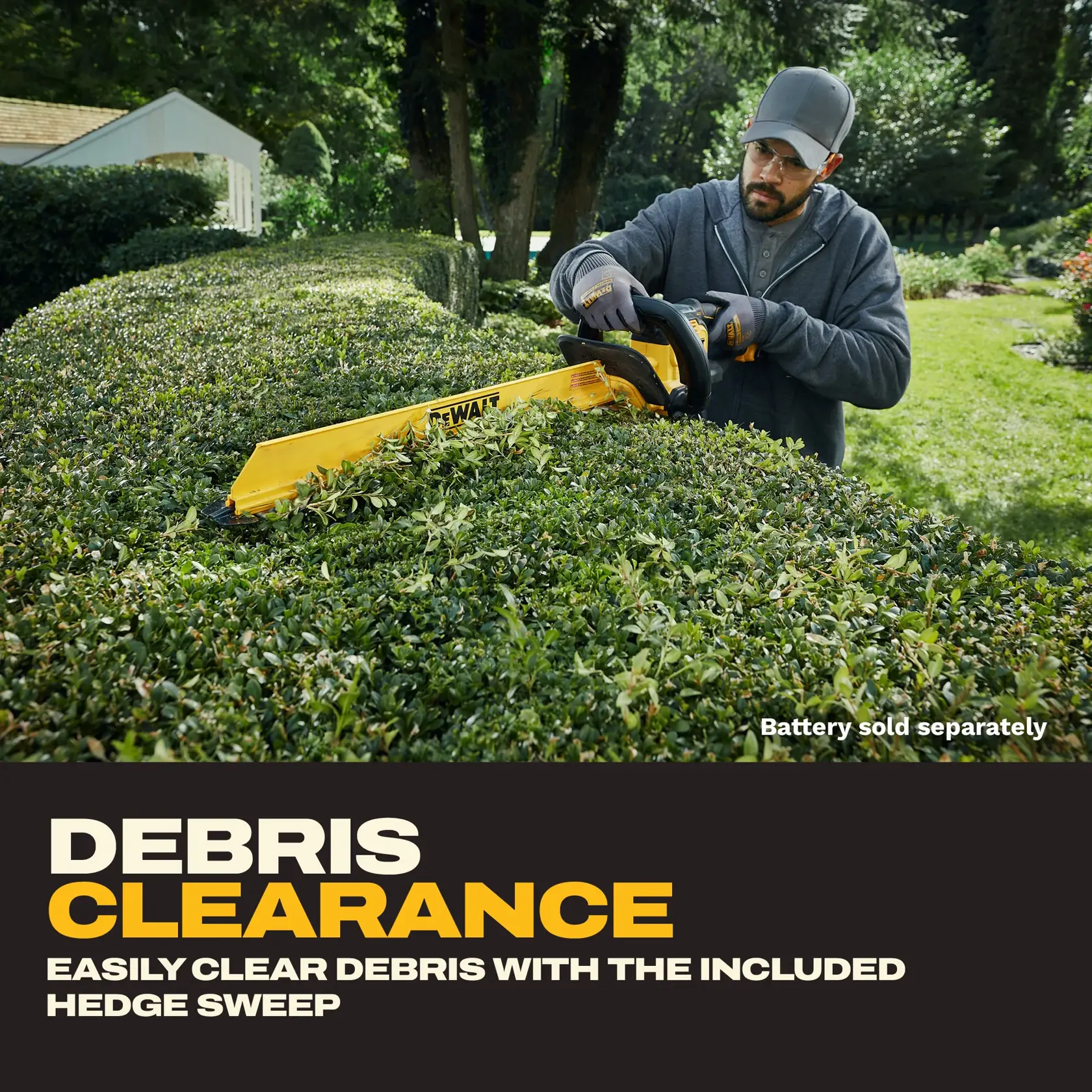 DEWALT® 20V MAX* XR® 24-in. Brushless Cordless Hedge Trimmer (Tool Only)