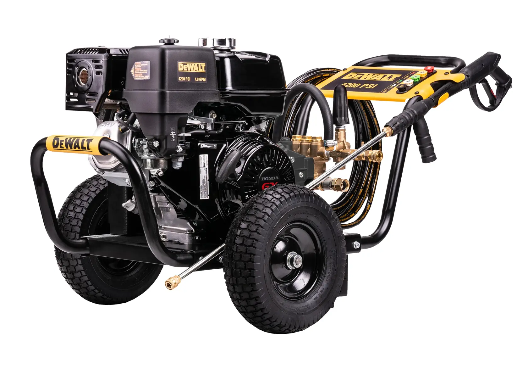 DEWALT® 4200 PSI 4.0 GPM Gas Pressure Washer with Honda® Engine and AAA Triplex Plunger Pump (Tool Only)
