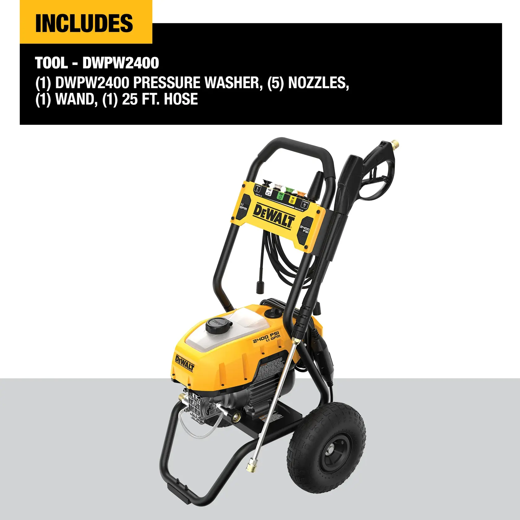 DEWALT® 2400 PSI 1.1 GPM Electric Pressure Washer