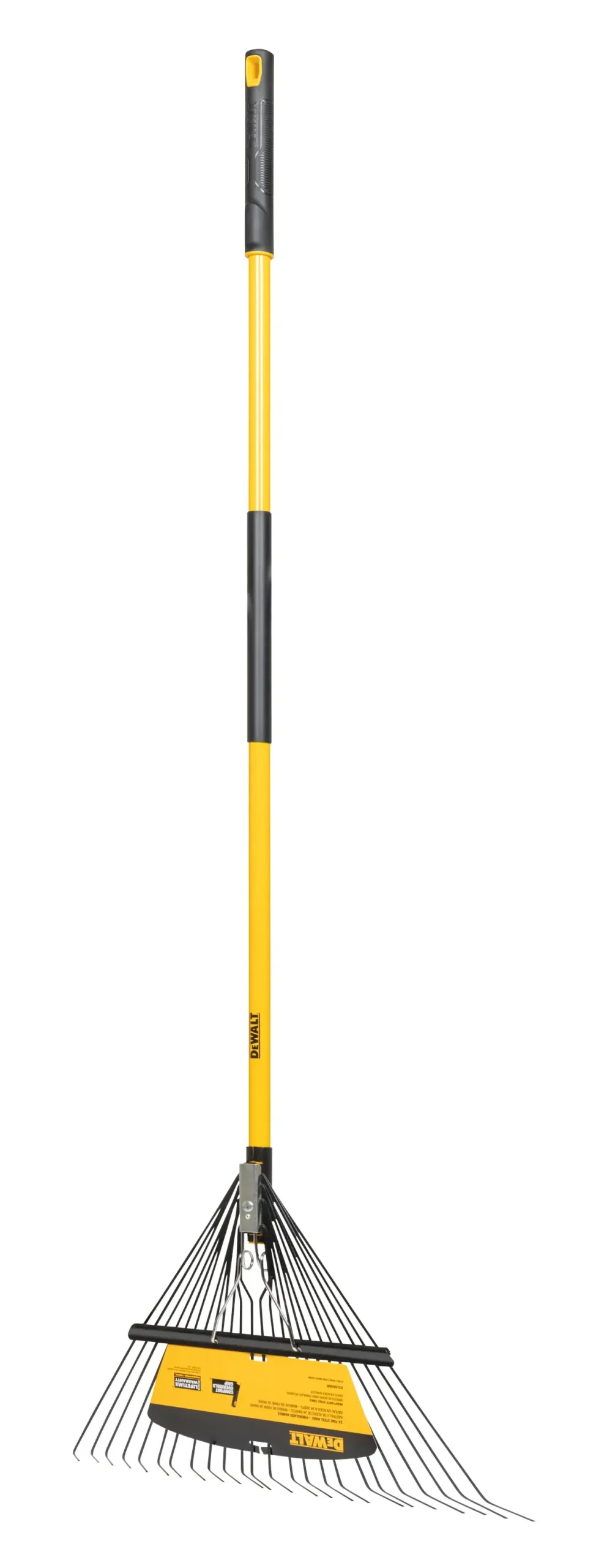 DEWALT® 46-in. 24-Tine Fiberglass Handle Leaf Rake