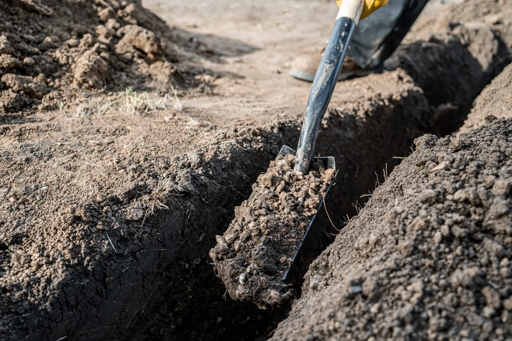 DEWALT® 46-in. Wood Handle Trenching Shovel